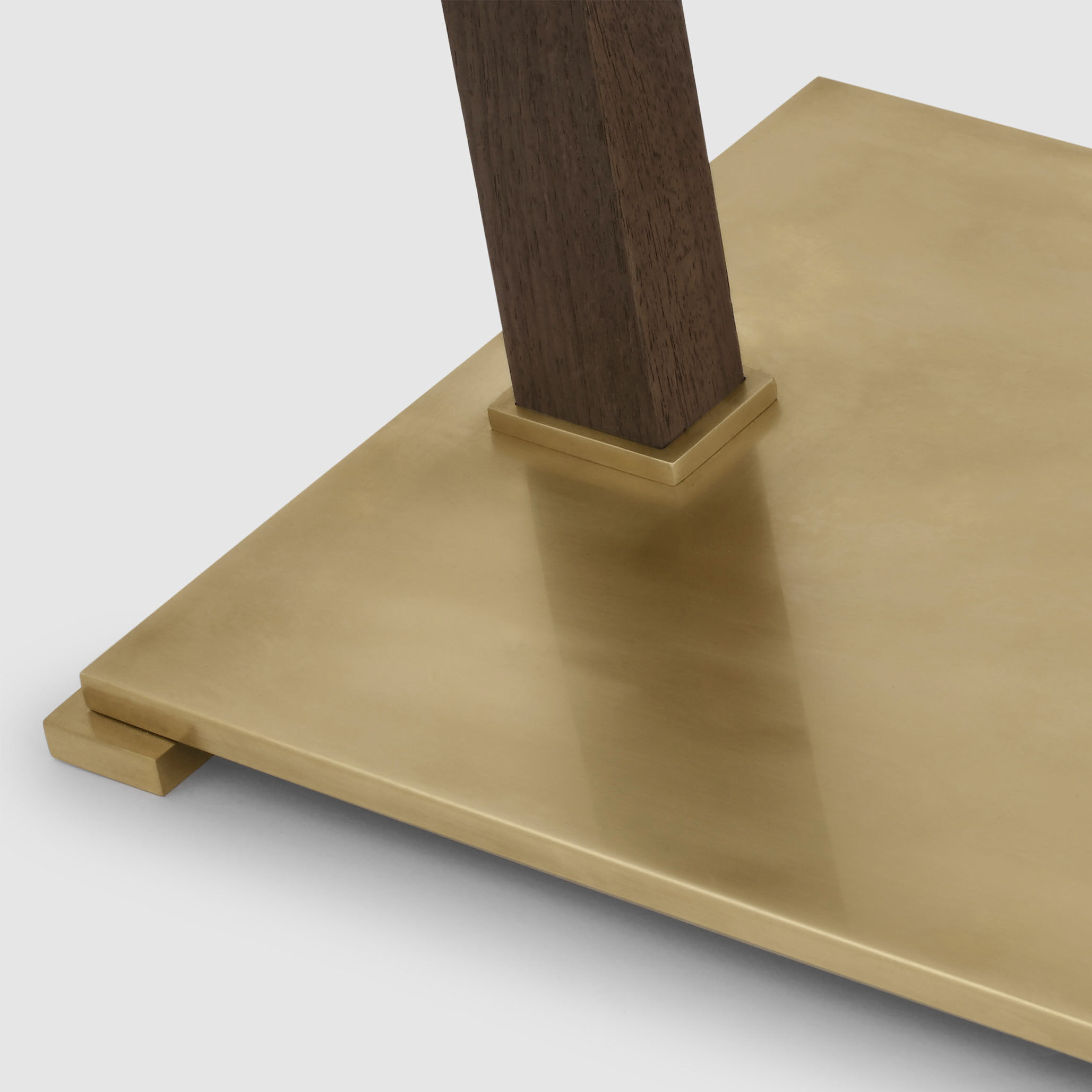 Ray Booth Copse 43 inch 6.50 watt Antique Brass and Dark Walnut Pharmacy Floor Lamp Portable Light, Medium