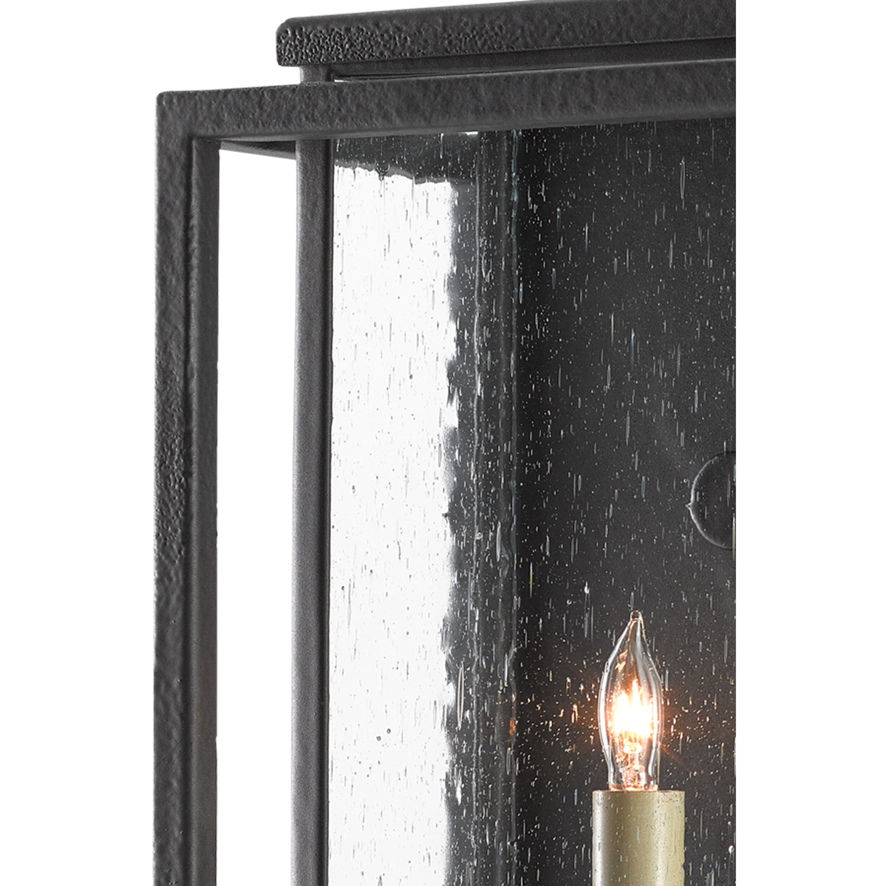 Wright 1 Light 19.5 inch Midnight Outdoor Wall Sconce, Small