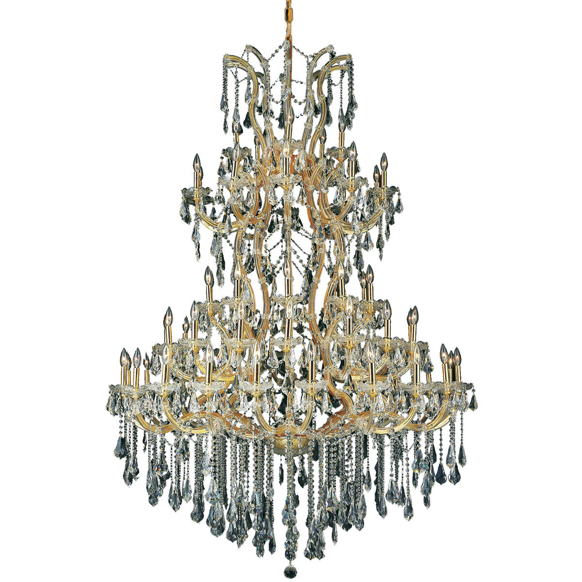Maria Theresa 61 Light 54 inch Gold Foyer Ceiling Light in Clear, Royal Cut