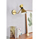 Halycon 1 Light 16.6 inch Brass and Black Bath Sconce Wall Light