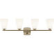 Marant 4 Light 33.25 inch Champagne Bronze Vanity Light Wall Light