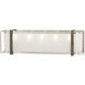 Tyson's Gate 5 Light 24 inch Brushed Nickel/Shale Wood Bath Light Wall Light