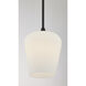 Octave 1 Light 8 inch Matte Black Pendant Ceiling Light, Essentials