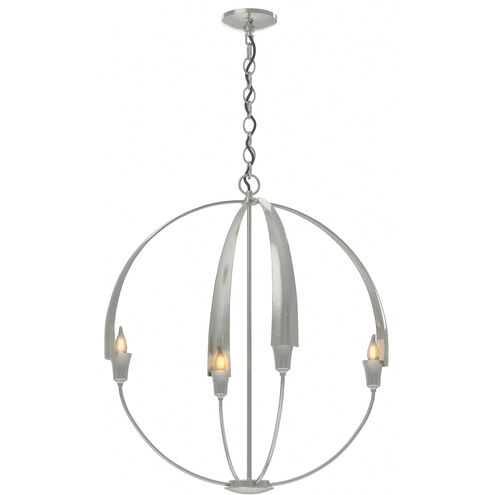 Cirque 4 Light 25.3 inch Sterling Chandelier Ceiling Light, Large