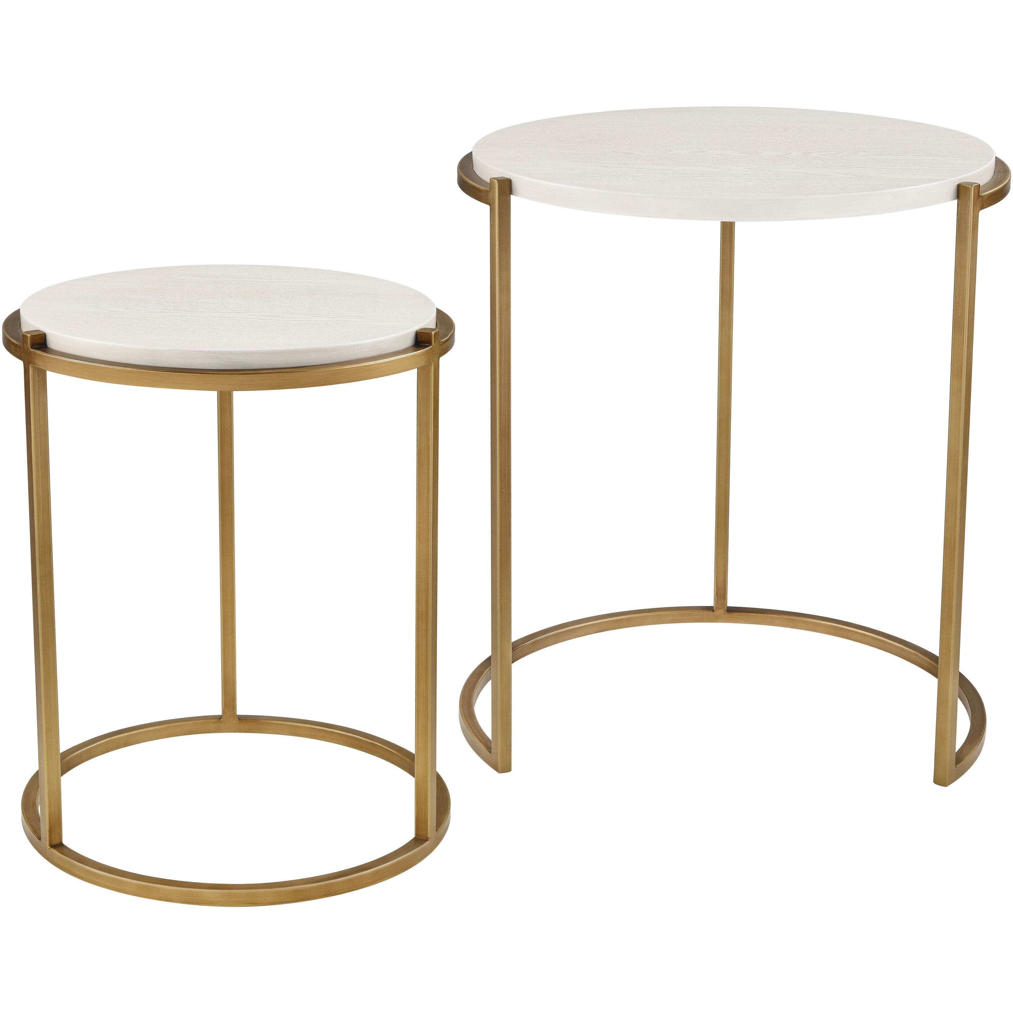 Solen 24.25 X 21.75 inch Aged Gold Accent Table