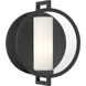 Halin 1 Light 11.5 inch Sand Coal Black Outdoor Wall Sconce