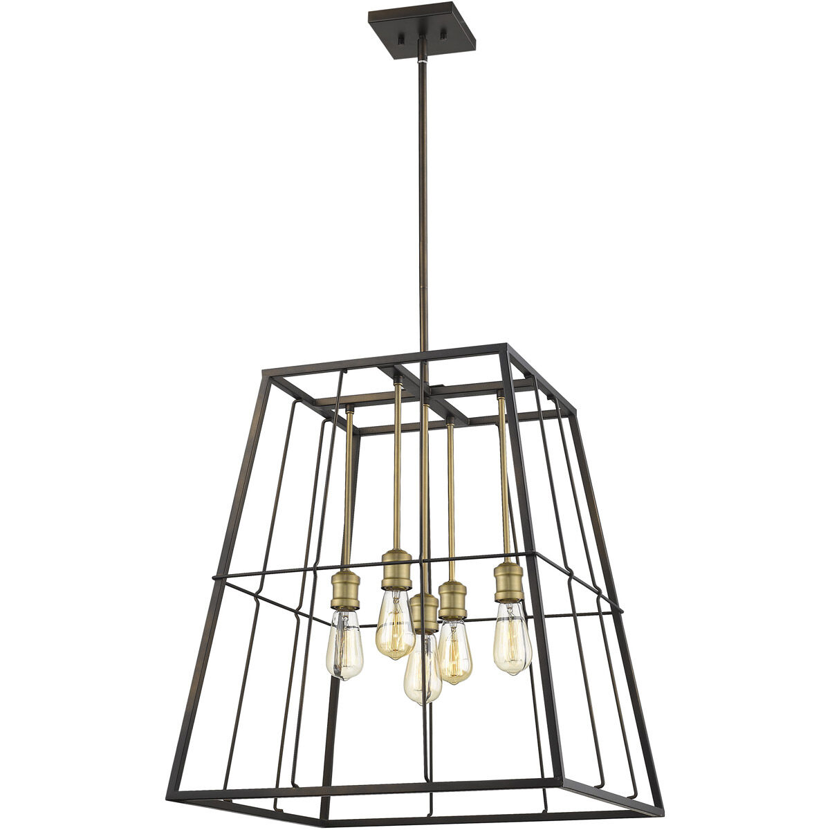 Charley 5 Light 22 inch Oil-Rubbed Bronze Pendant Ceiling Light