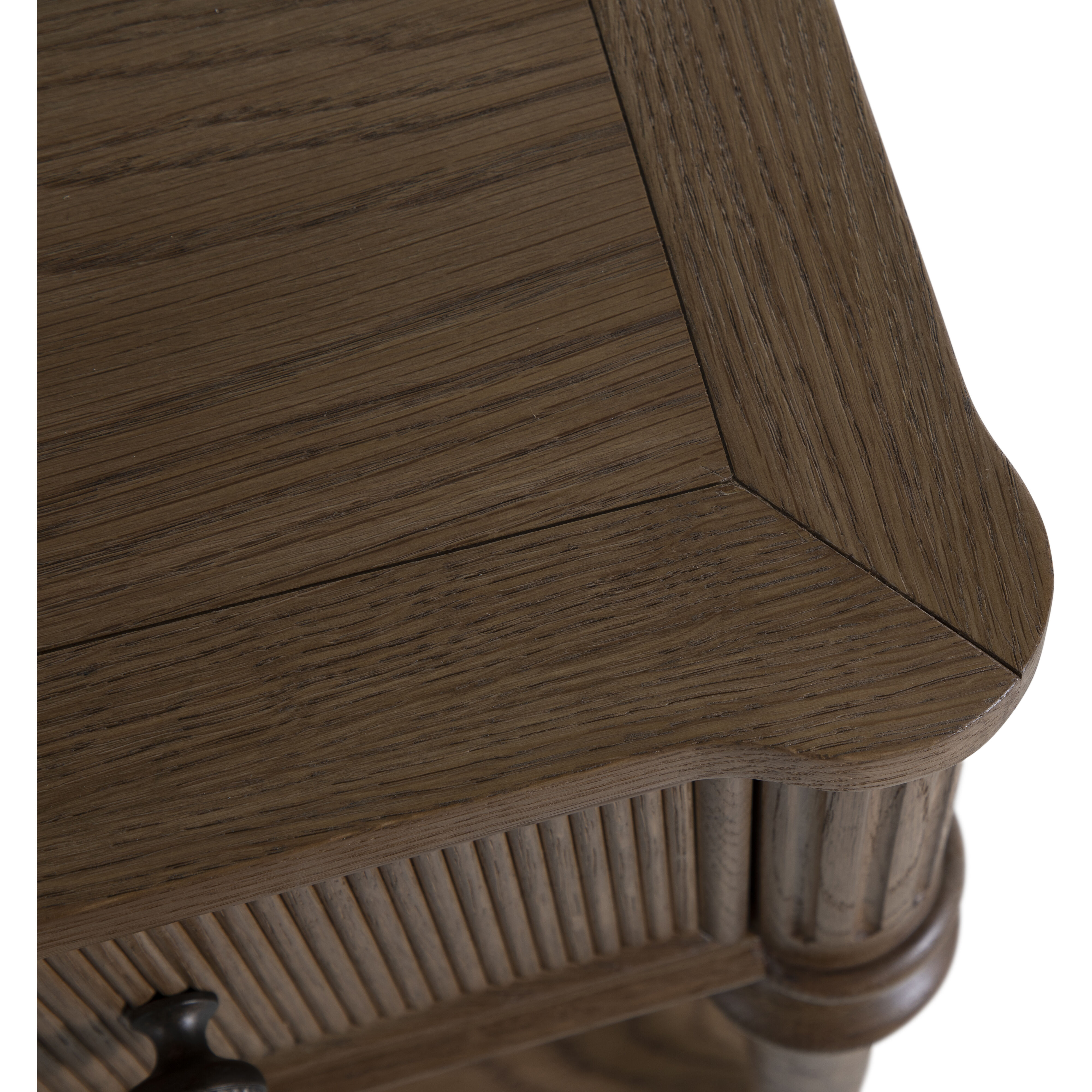 Andrea 33.25 X 28.25 inch Satin Oak and Antique Bronze Nightstand