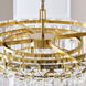 C&M by Chapman & Myers Arden 16 Light 32.88 inch Burnished Brass Chandelier Ceiling Light