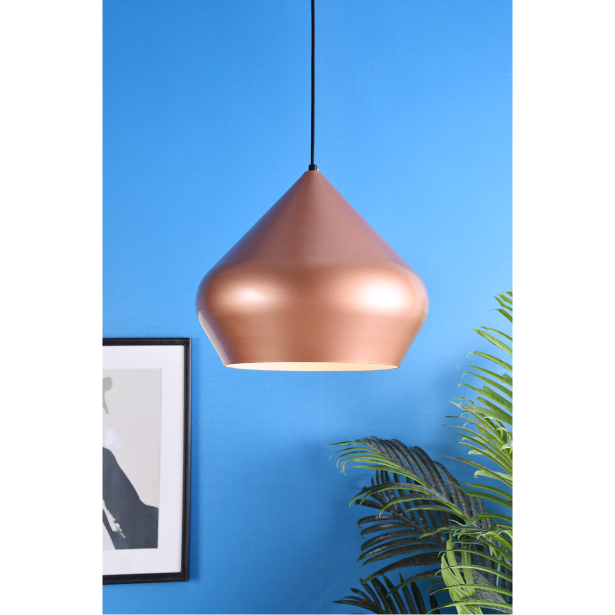 Axiom 1 Light 14 inch Honey Gold Pendant Ceiling Light