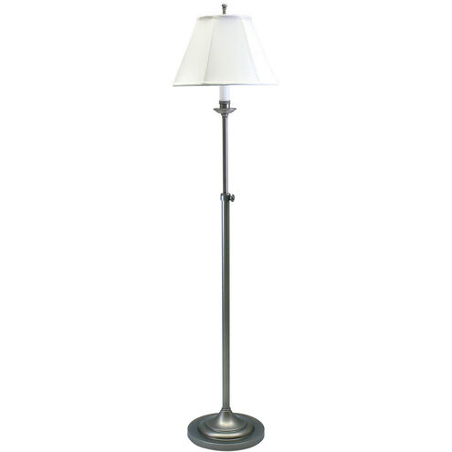 Club 45 inch 100 watt Antique Silver Floor Lamp Portable Light