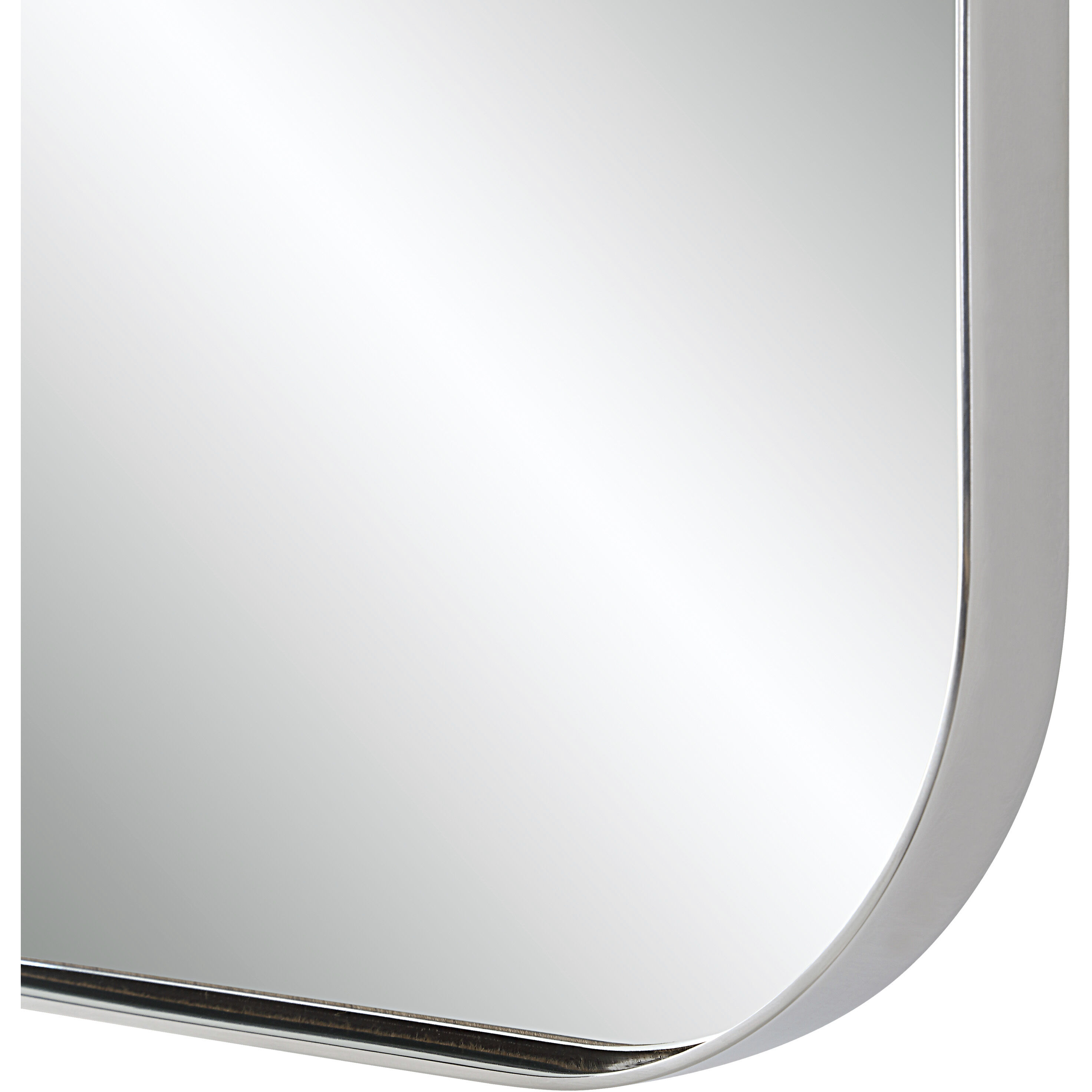 Louvas 36 X 24 inch Nickel Wall Mirror