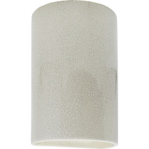 Ambiance 1 Light 6 inch White Crackle Wall Sconce Wall Light, Small