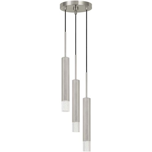 Troy LED 8 inch Brushed Steel Pendant Ceiling Light