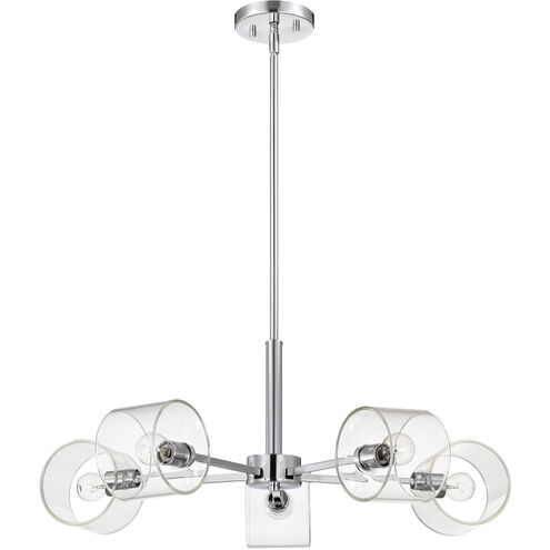 Marlowe 5 Light 28 inch Polished Nickel Chandelier Ceiling Light