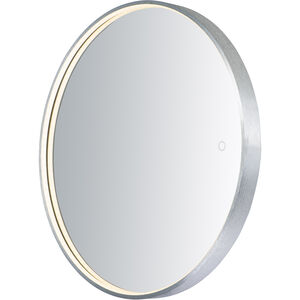 Mirror 27.5 X 27.5 inch Brushed Aluminum LED Wall Mirror