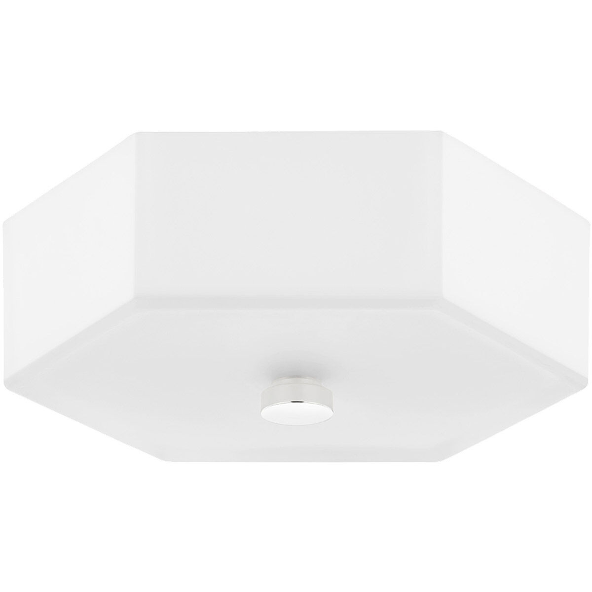 Lizzie LED 11 inch Aged Brass/Polished Nickel Flush Mount Ceiling Light