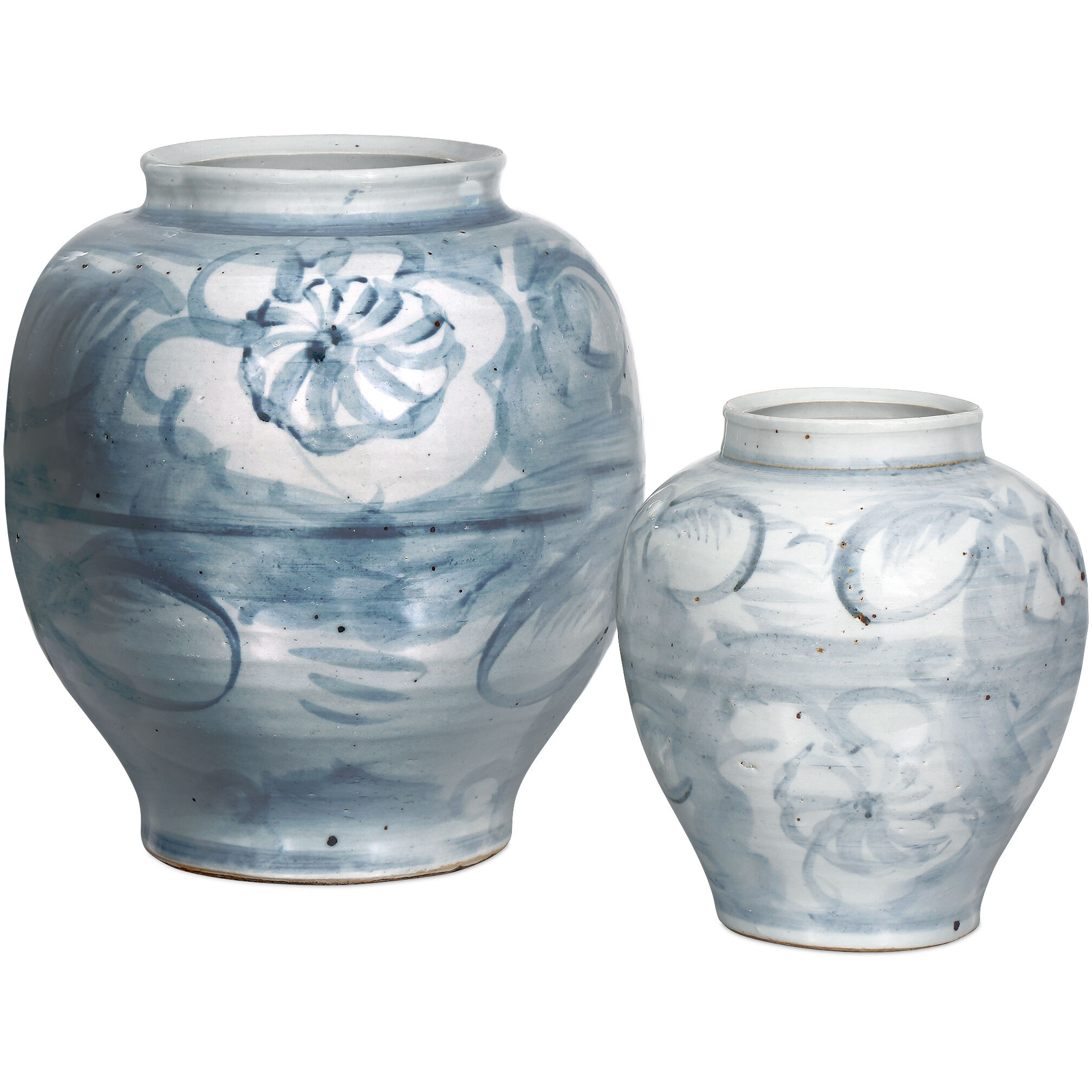 Ming-Style Countryside 13.25 X 13 inch Preserve Pot