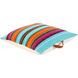 Toluca 26 X 26 inch Aqua/Beige/Bright Orange/Bright Pink/Black Pillow Kit, Square