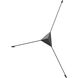Abstract LED 41 inch Satin Black Multi-Surface Mount Wall Light