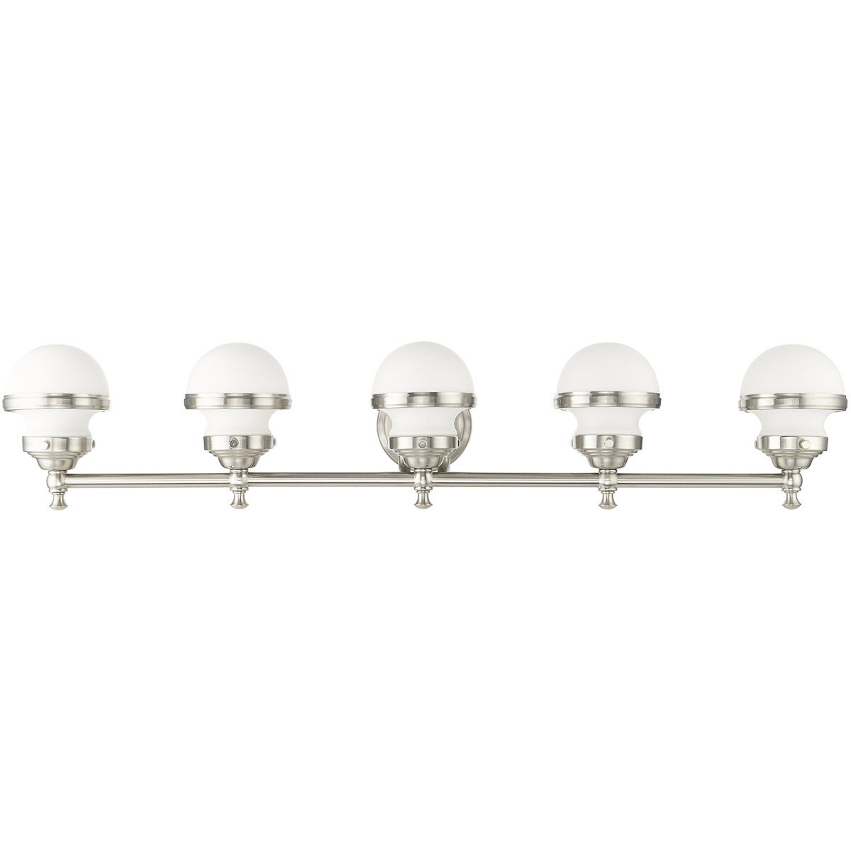 Oldwick 5 Light 42 inch Brushed Nickel Bath Vanity Wall Light