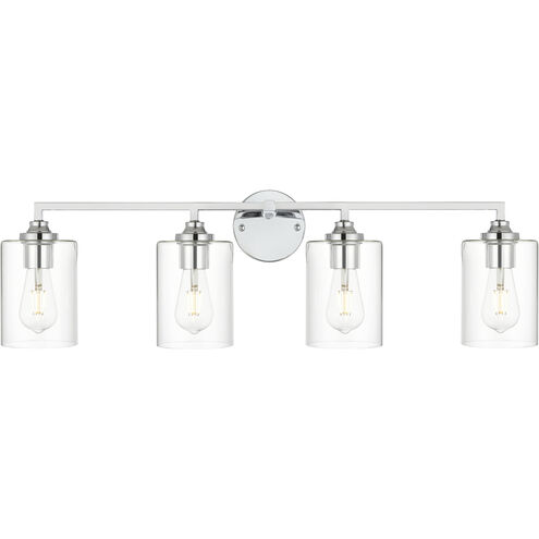Mayson 4 Light 33 inch Chrome Bath Sconce Wall Light