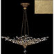 Crystal Laurel 6 Light 47 inch Gold Pendant Ceiling Light in Gold Leaf