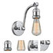 Franklin Restoration Bare Bulb 1 Light 5 inch Polished Chrome Sconce Wall Light, Franklin Restoration