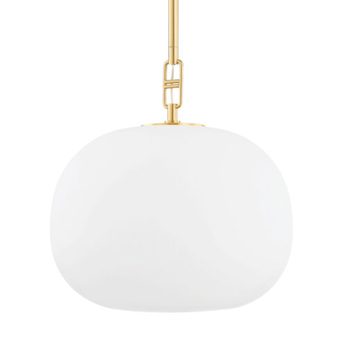 Ingels 1 Light 21 inch Aged Brass Pendant Ceiling Light