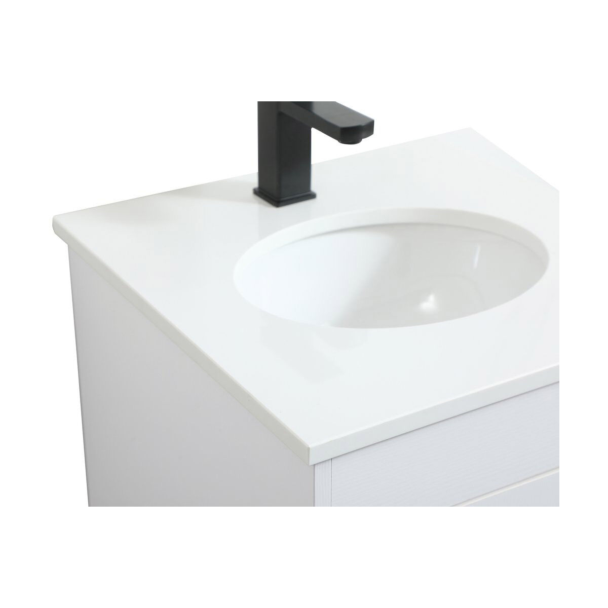 Eugene 19 X 18 X 33.5 inch White Vanity Sink Set