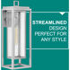 Coastal Elements Republic Outdoor Wall Mount Lantern in Satin Nickel, Non-LED, Estate Series
