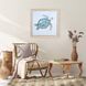 Waterside Collection Blue Framed Art