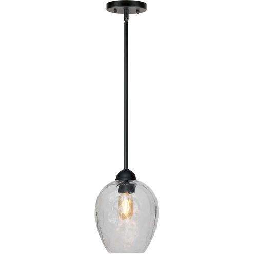 Olivia 1 Light 7 inch Black Pendant Ceiling Light