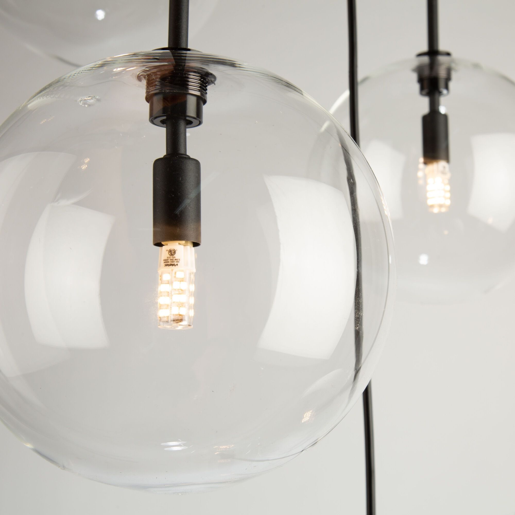 Pinpoint 5 Light 22.1 inch Black Multi Light Pendant Ceiling Light