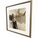 Warm Reception / With Pleasure Brown and Black and Beige and Gray Framed Art