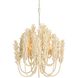 Kaia 3 Light 22 inch Ivory and White Chandelier Ceiling Light, Small