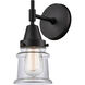 Caden 1 Light 5 inch Matte Black Sconce Wall Light in Clear Glass