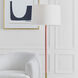 kate spade new york Monroe 61.88 inch 9 watt Burnished Brass with Coral Floor Lamp Portable Light in Burnished Brass / Coral