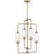 Holton 4 Light 20 inch Warm Brass Chandelier Ceiling Light