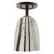 Grand Central 1 Light 6 inch Pewter Flush Mount Ceiling Light in Antique Mercury Mouth Blown, Satin Nickel