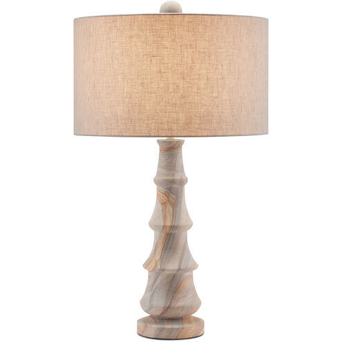 Petra 29 inch Rainbow Sandstone Table Lamp Portable Light