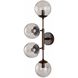 Christelle 4 Light 19 inch Smoke Sconce Wall Light