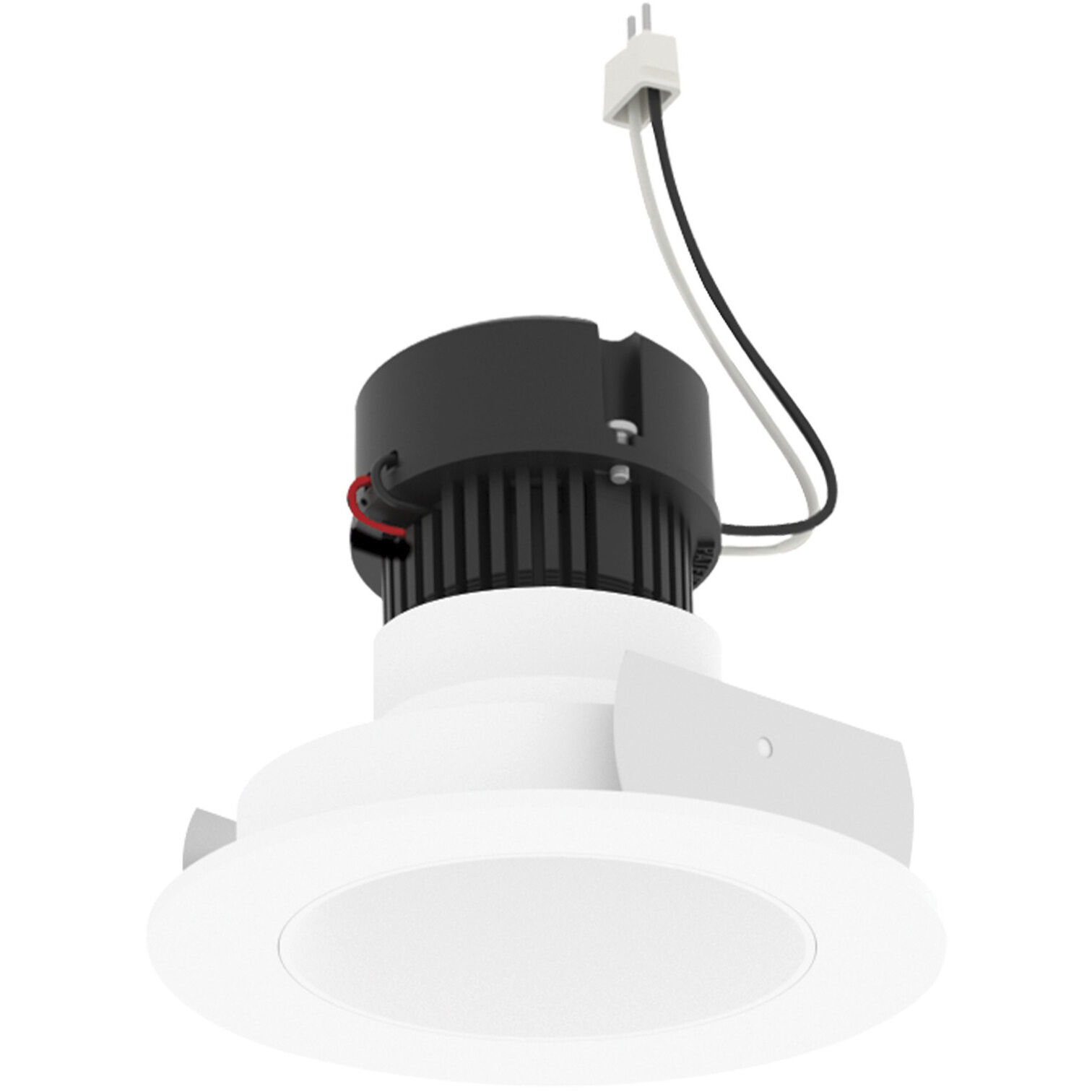 Pearl Bright White Reflector / Bright White Flange LED Round Retrofit Reflector in Comfort Dim (3000K-2000K), 4" Retrofit