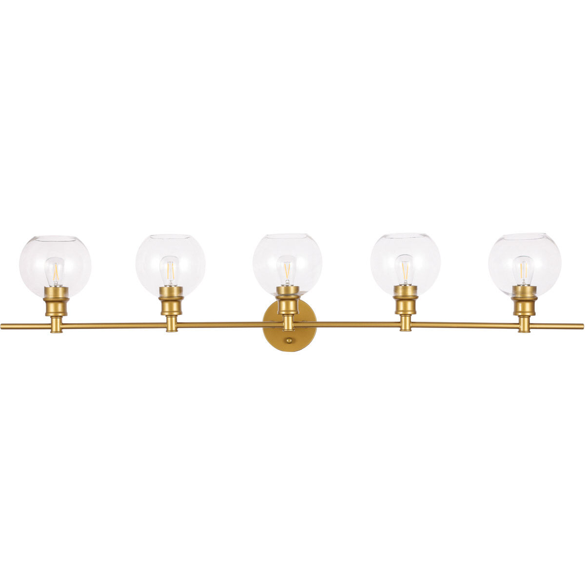 Collier 5 Light 47 inch Brass Wall sconce Wall Light