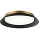 Finley LED 18 inch Matte Black and Aged Gold Brass Wall Sconce Wall Light