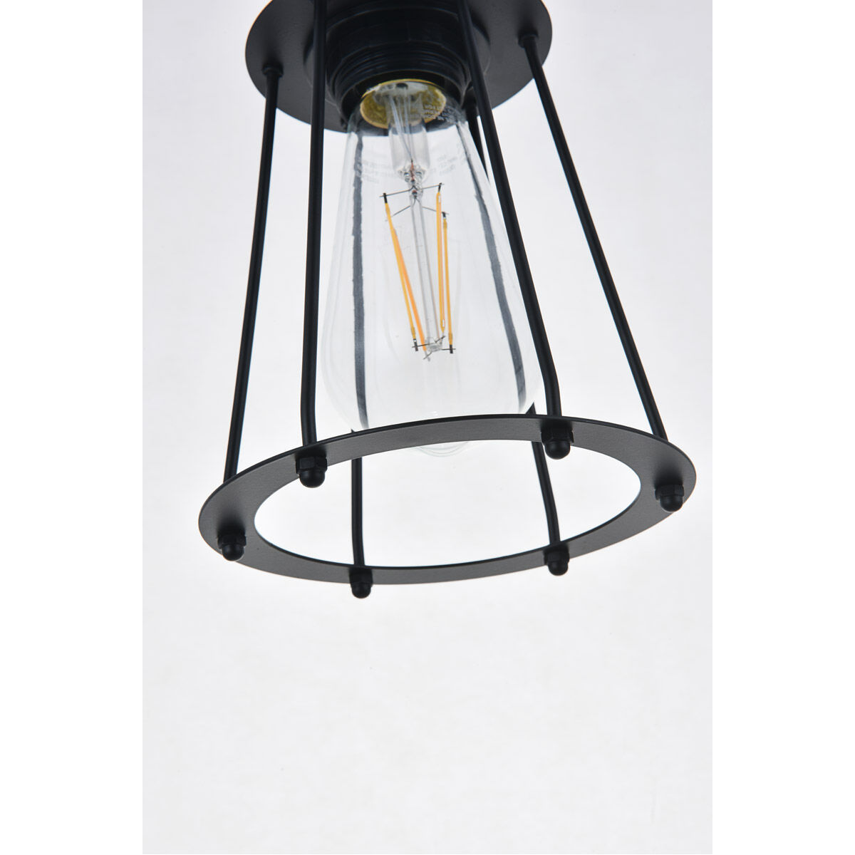 Auspice 1 Light 5.3 inch Brass and Black Pendant Ceiling Light