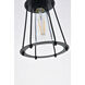 Auspice 1 Light 5.3 inch Brass and Black Pendant Ceiling Light