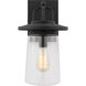Tybee 1 Light 15.5 inch Black Outdoor Wall Lantern, Medium