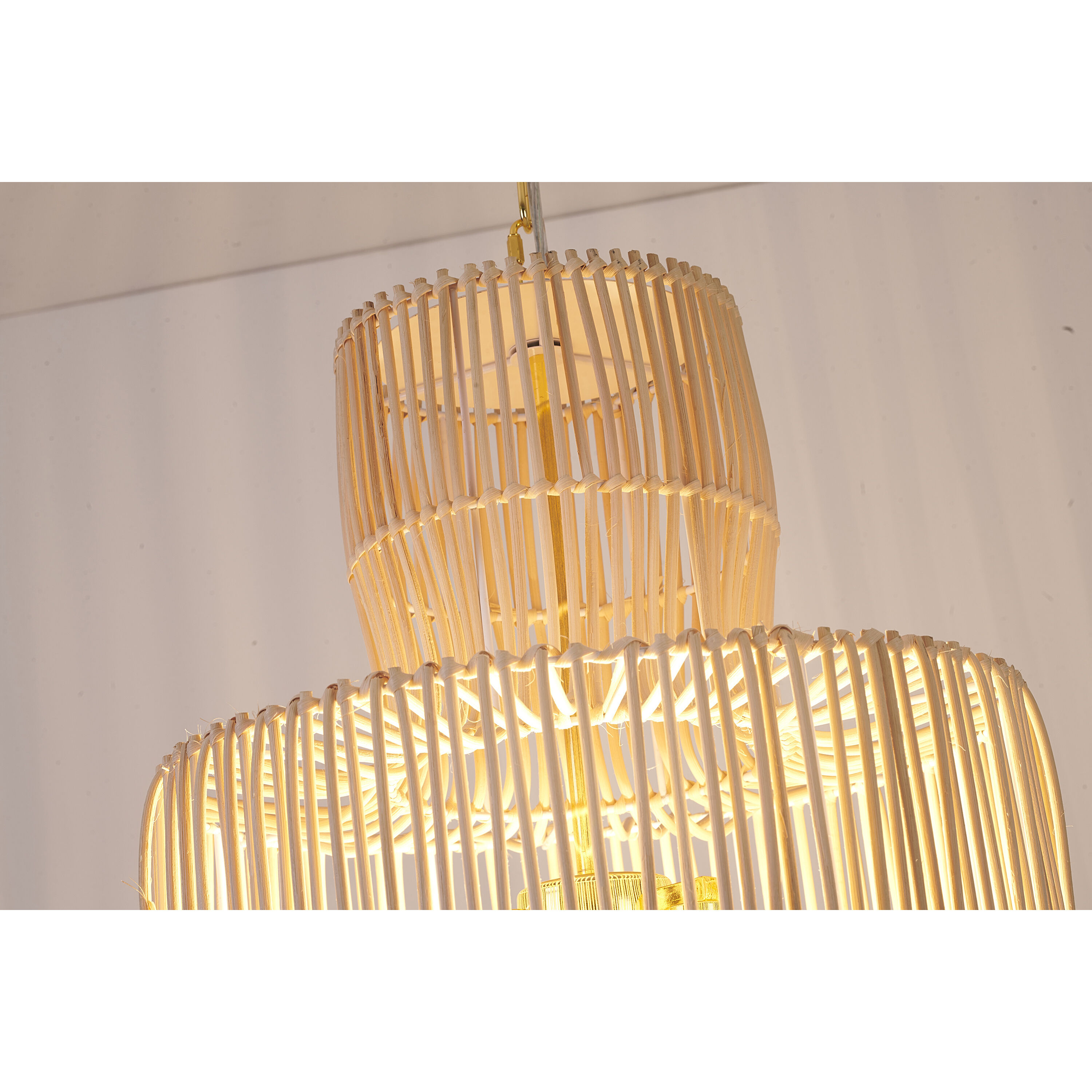 Canada 1 Light 16 inch Natural White Chandelier Ceiling Light