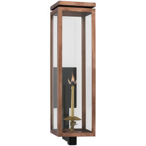 Chapman & Myers Fresno2 1 Light 22.75 inch Soft Copper Outdoor Bracketed Gas Wall Lantern, Large